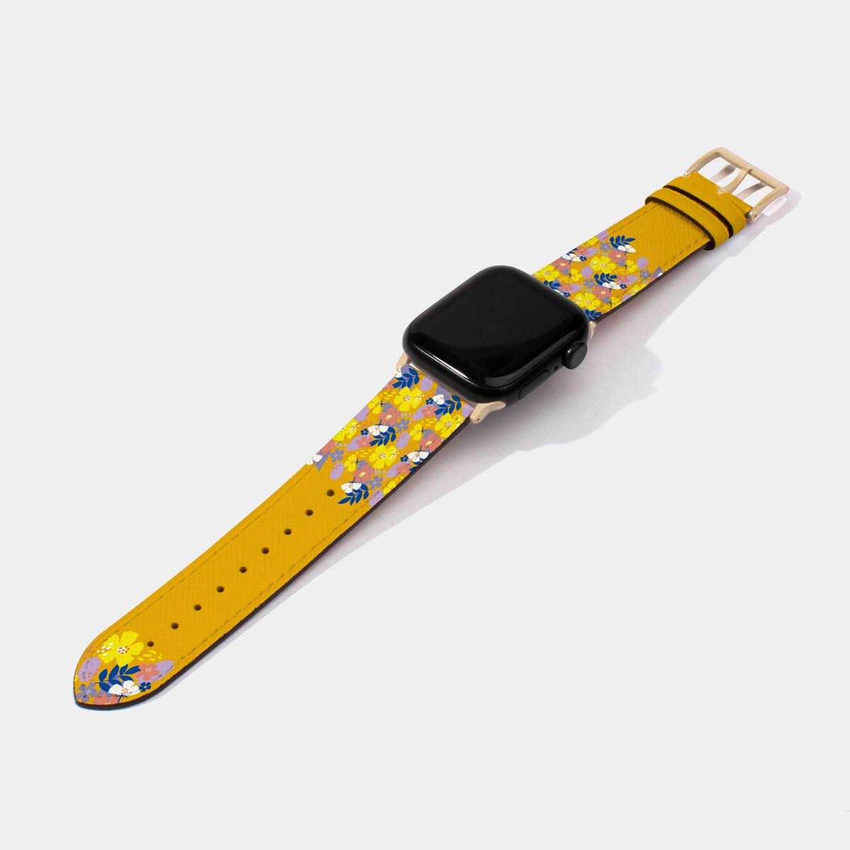 Yellow Garden Leather Watch Strap | Apple Watch Jessenia Original
