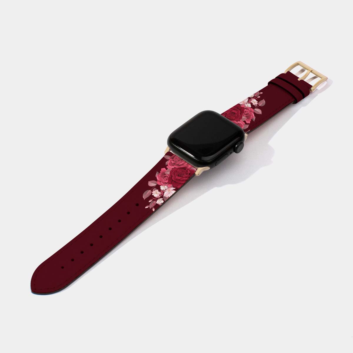 Dark Rose Leather Watch Strap | Apple Watch Jessenia Original