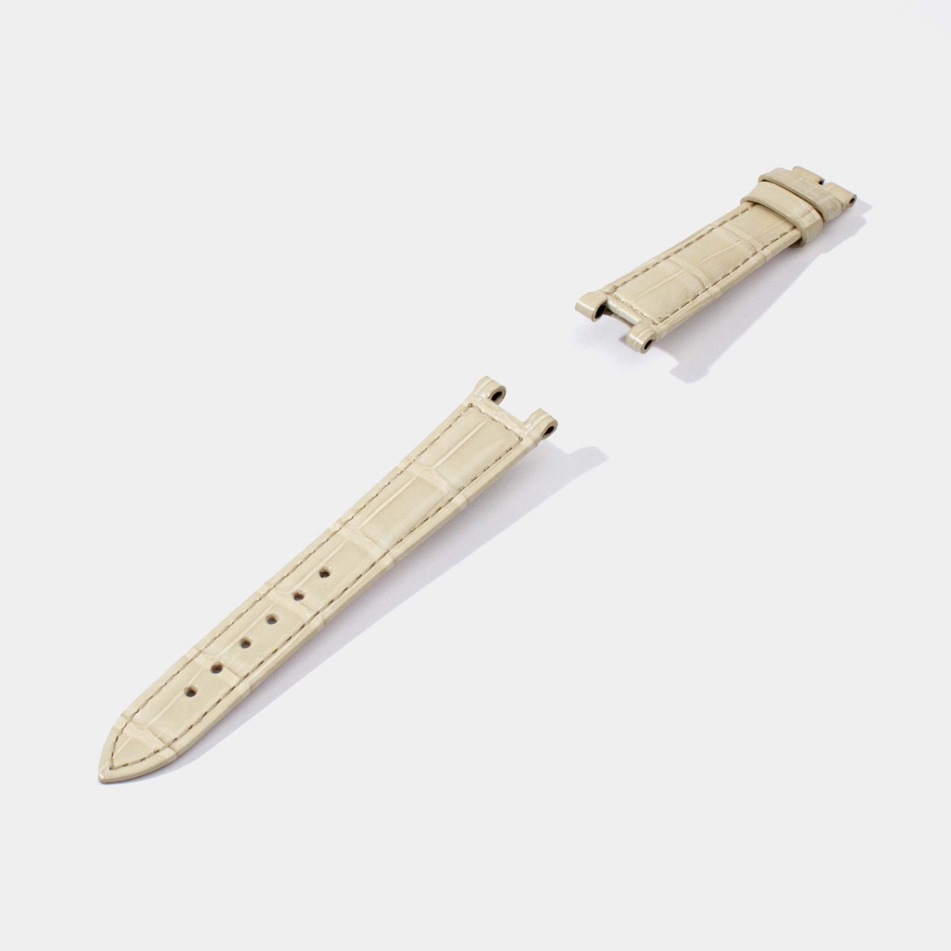 Replacement Watch Straps for Pasha with Pin Buckle | Shiny Alligator | Cartier Jessenia Original