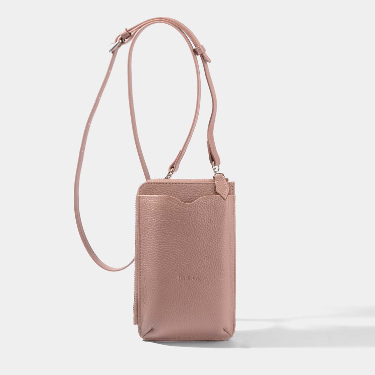 Phone Bag-Leather Phone Bag-Pink