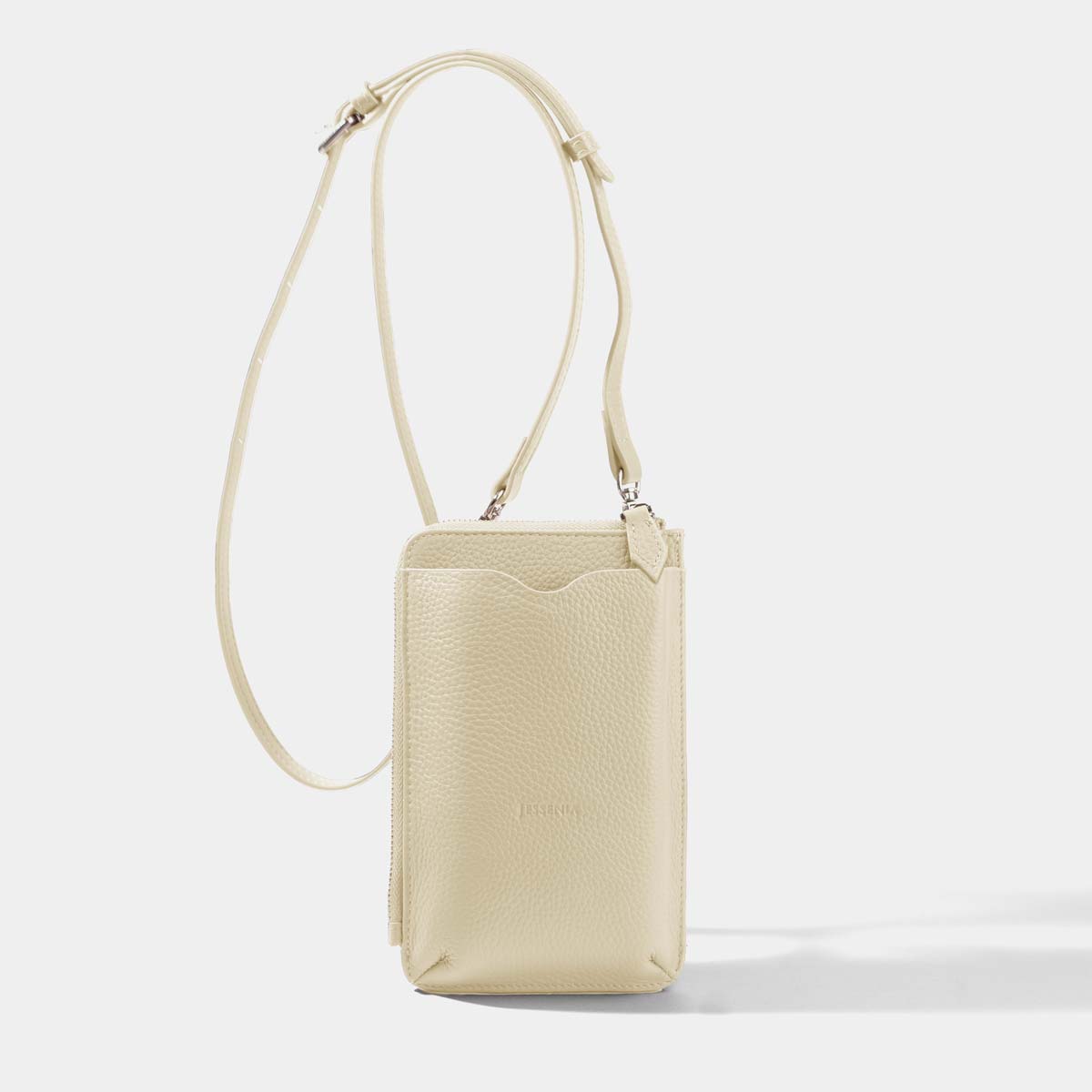 Phone Bag-Leather Phone Bag-White