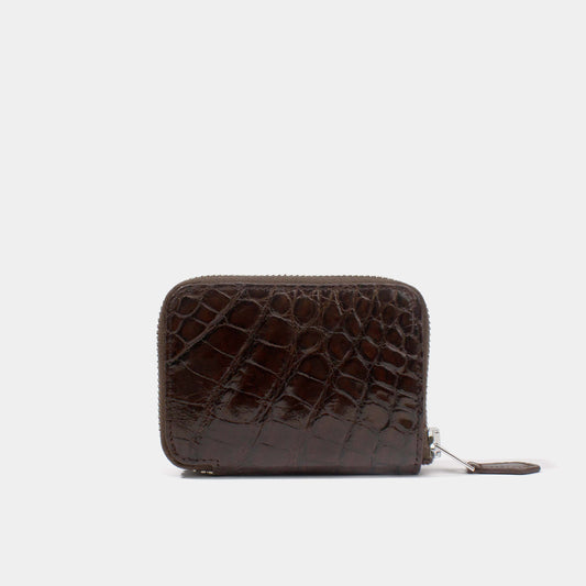 Zipped Coins Leather Wallet | Shiny Alligator | Jessenia Original Jessenia Original