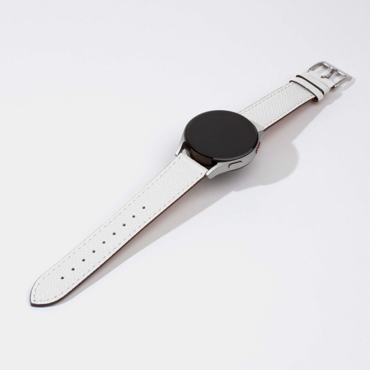Epsom Calf Leather Strap-Samsung Watch Strap-White