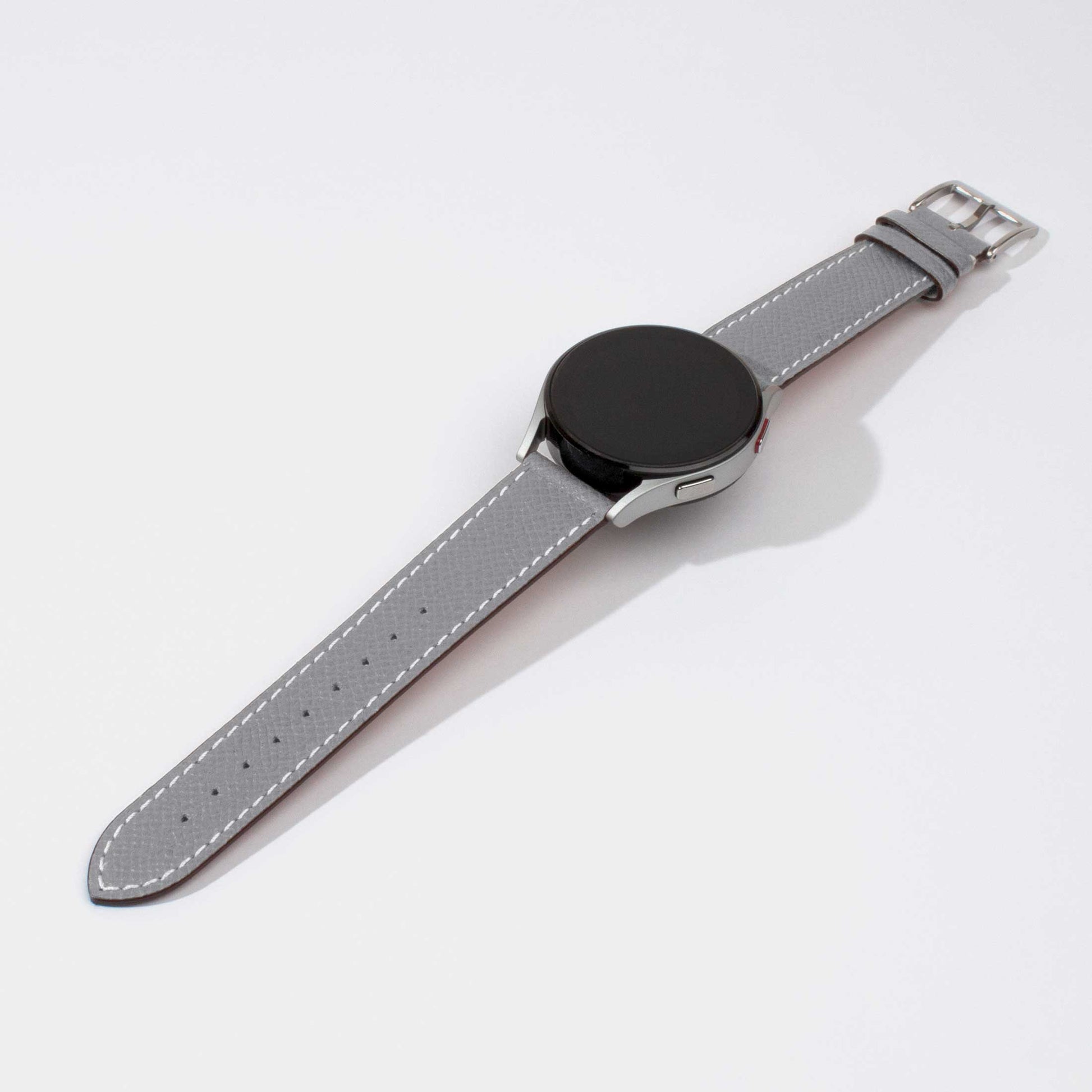 Epsom Calf Leather Strap-Samsung Watch Strap-Light Blue